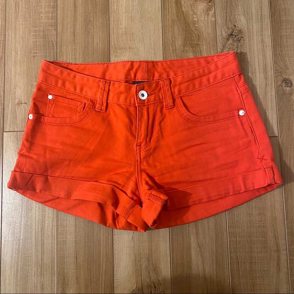 Armani Exchange red shorts